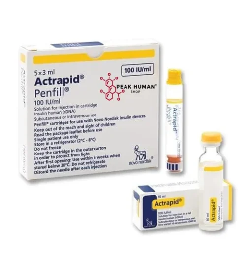 Actrapid Penfill 3 ml 100 IU-ml - 5 Cartridge - Image 2