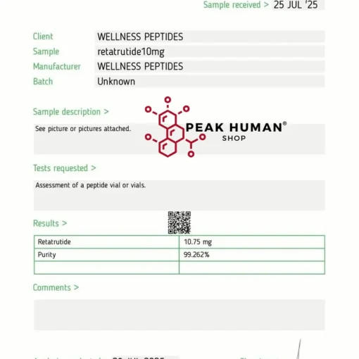 Wellness Peptides  Retatrutide 10mg AP - Image 2