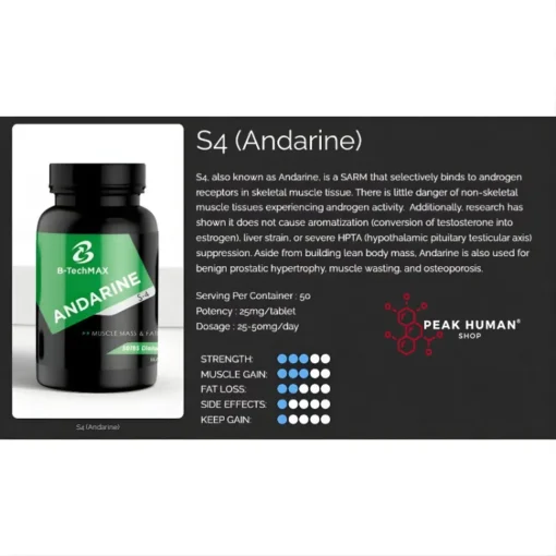 B-TechMax  Andarine S-4   25mg / 50tabs - Image 3