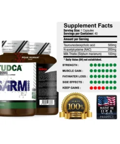 Alternative view of Sarms Combo  Tudca  800mg 40Capsules