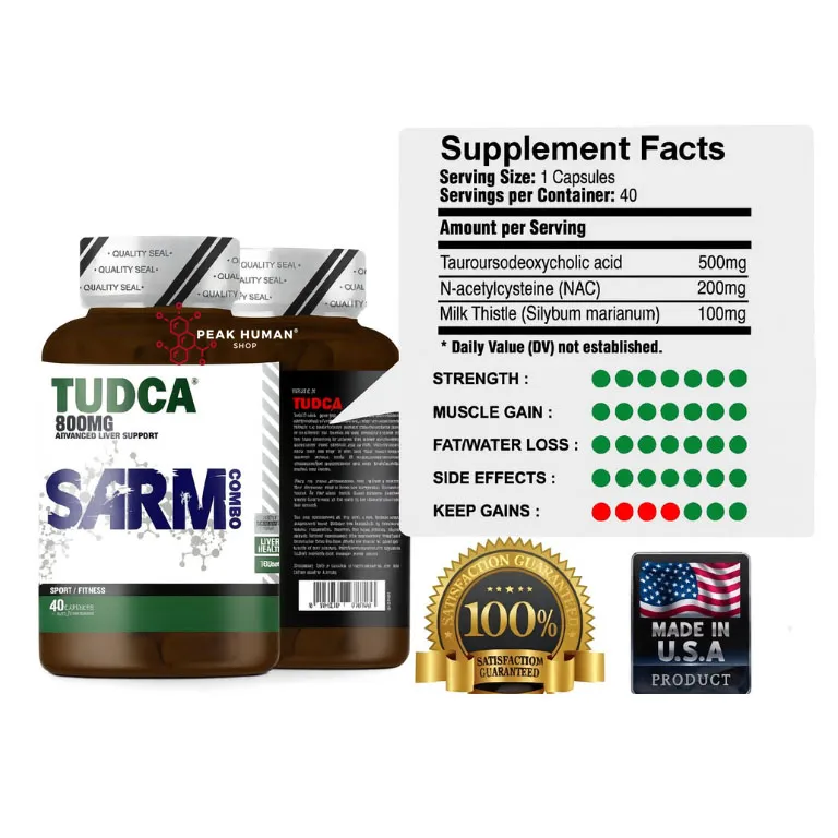 Sarms Combo Tudca 800mg 40Capsules - Image 2