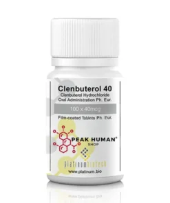 Platinum Biotech  Clenbuterol 40 Clenbuterol Hydrochloride 40 mcg
