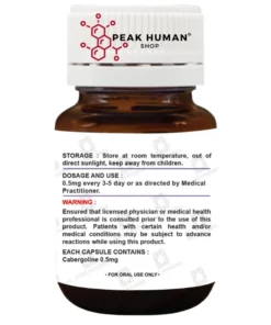 Alternative view of PurePharma  Cabergoline 0.5mg x 4 tabs