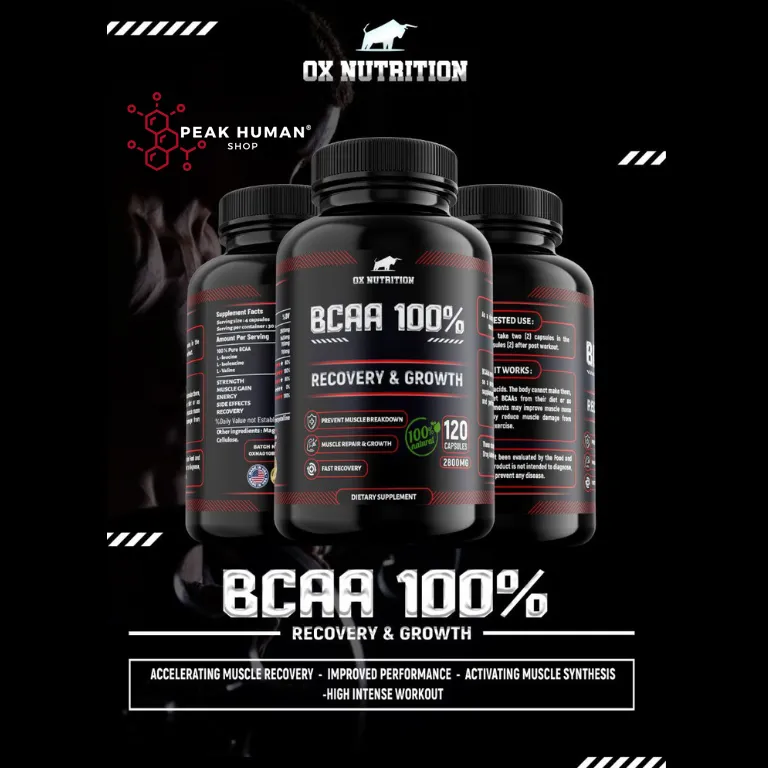 Ox Nutrition BCAA 2800mg MEGA 120caps