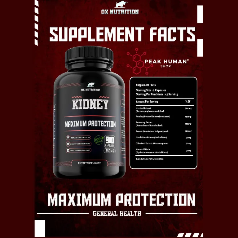 Ox Nutrition Kidney Maximum Protection 30caps / 90caps - Image 3