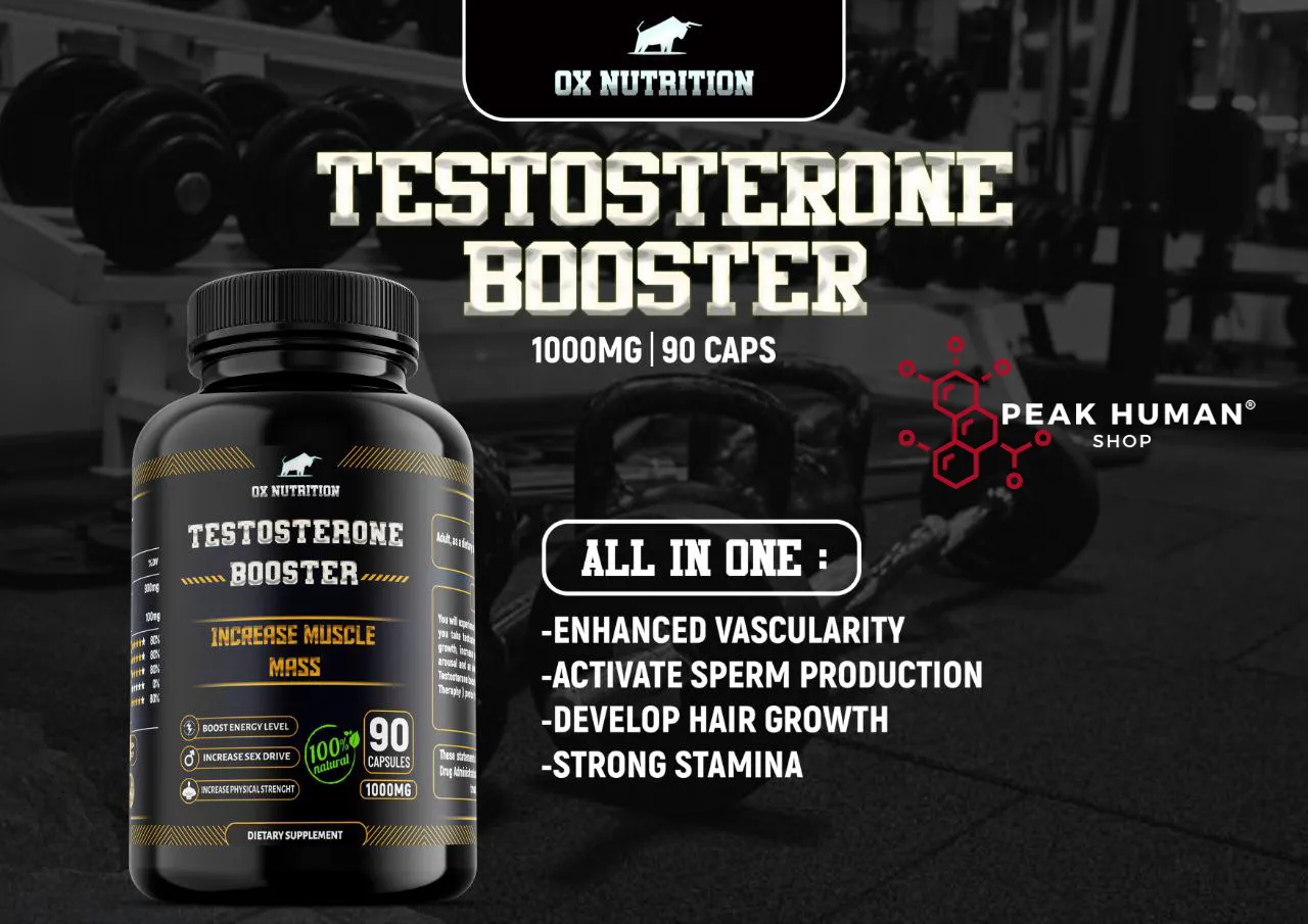 Ox Nutrition Testosterone Booster 30caps / 90 caps - Image 4