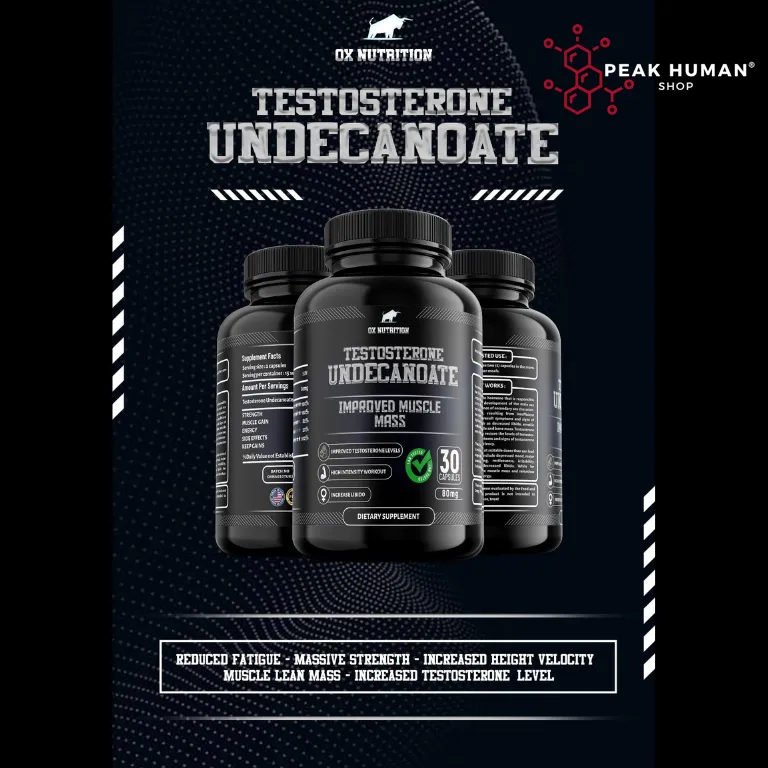 Ox Nutrition Testosterone Undecanoate 80mg 30caps