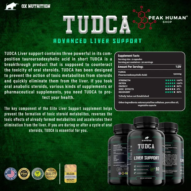 Ox Nutrition Tudca 1300mg 30caps / 60 caps - Image 3